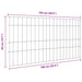 Set gard pentru iaz 5 pcs Verde 100 x 50 cm Oțel - WALTI WALTI