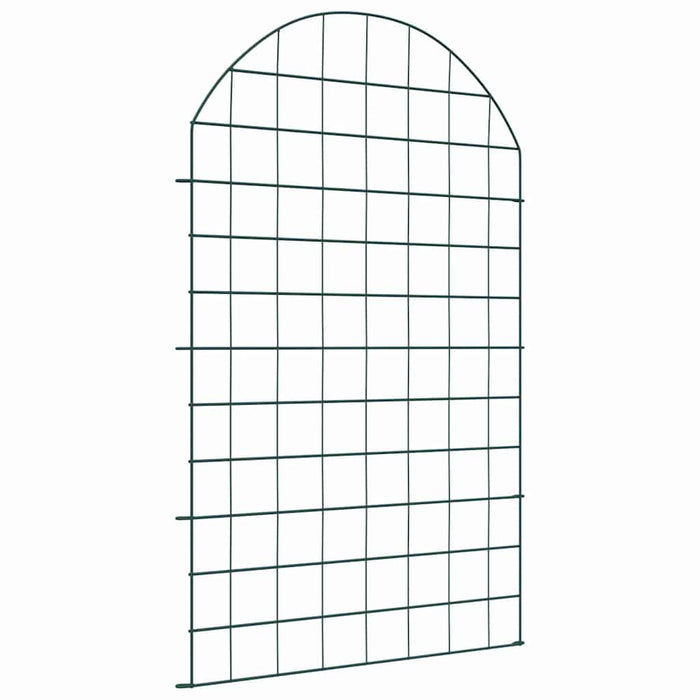 Set gard pentru iaz 8 pcs Verde 50 x 80 cm Oțel - WALTI WALTI