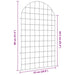 Set gard pentru iaz 8 pcs Verde 50 x 80 cm Oțel - WALTI WALTI