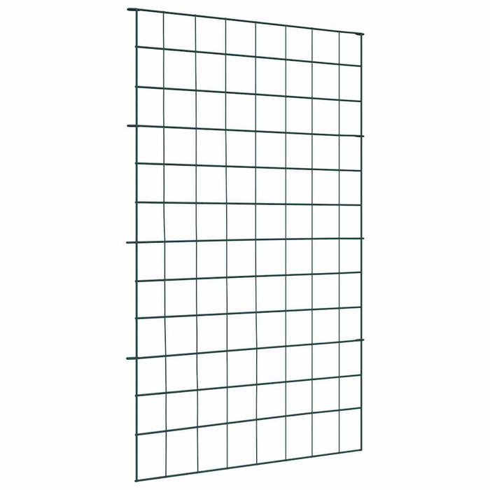 Set gard pentru iaz 8 pcs Verde 50 x 80 cm Oțel - WALTI WALTI
