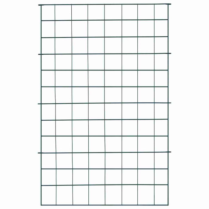 Set gard pentru iaz 8 pcs Verde 50 x 80 cm Oțel - WALTI WALTI