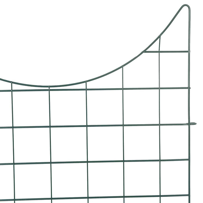 Set gard pentru iaz 8 pcs Verde 50 x 80 cm Oțel - WALTI WALTI