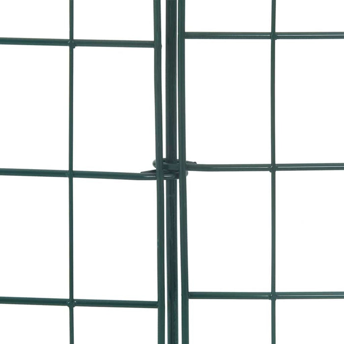 Set gard pentru iaz 8 pcs Verde 50 x 80 cm Oțel - WALTI WALTI