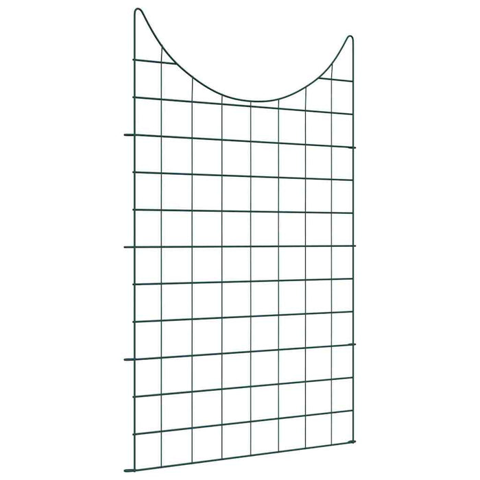 Set gard pentru iaz 8 pcs Verde 50 x 80 cm Oțel - WALTI WALTI
