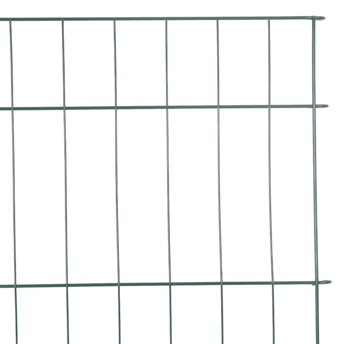 Set gard pentru iaz 8 pcs Verde 50 x 80 cm Oțel - WALTI WALTI