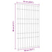 Set gard pentru iaz 8 pcs Verde 50 x 80 cm Oțel - WALTI WALTI