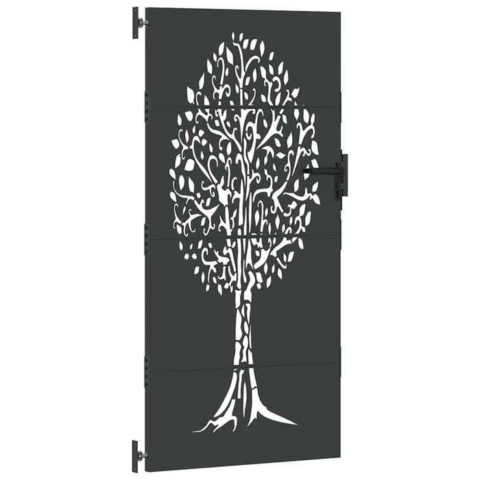 Poartă de grădină, Poartă de Grădină 85x75 cm Design Copac din Oțel Corten - WALTI WALTI