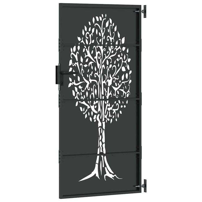 Poartă de grădină, Poartă de Grădină 85x75 cm Design Copac din Oțel Corten - WALTI WALTI