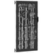 Poartă de grădină Negru 105 x 175 cm Oțel vopsit în pulbere - WALTI WALTI