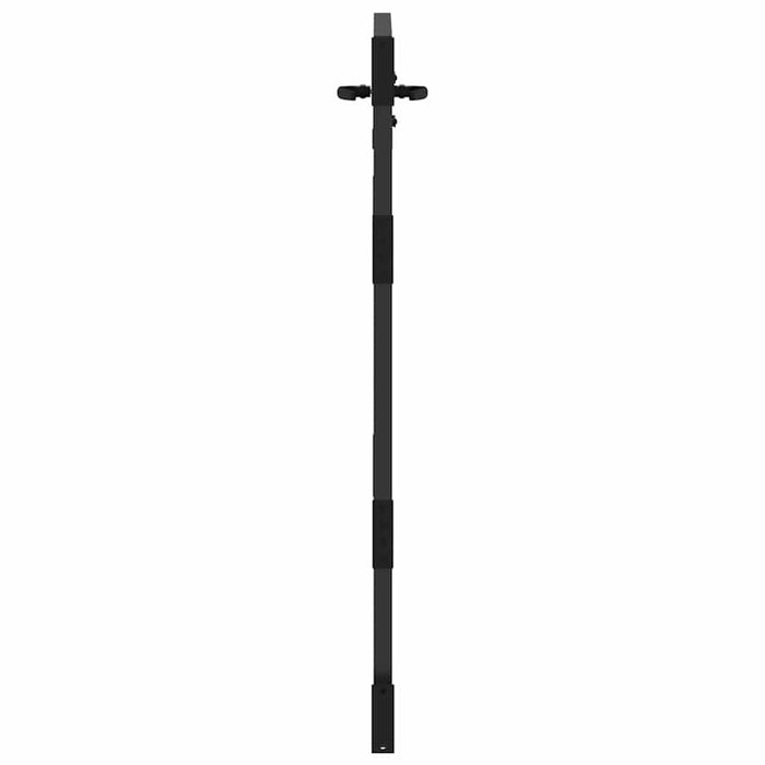 Poartă de grădină Negru 85 x 150 cm Oțel vopsit în pulbere WALTI