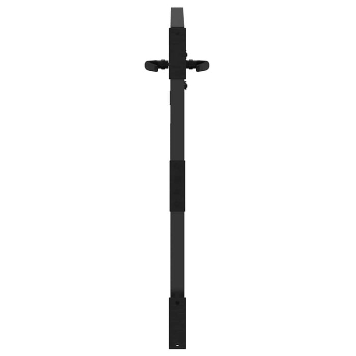 Poartă de grădină Negru 85 x 100 cm Oțel vopsit în pulbere WALTI