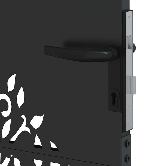 Poartă de grădină, Poartă de grădină 105x75 cm Oțel Corten cu design de copac - WALTI WALTI
