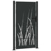Poartă de grădină, Poartă de grădină 105x75 cm din oțel corten design iarbă - WALTI WALTI