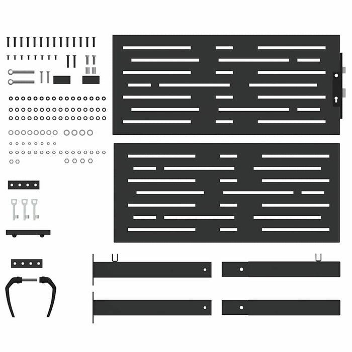 Poartă de grădină, Poartă de Grădină 105x75 cm Design Square din Oțel Corten - WALTI WALTI