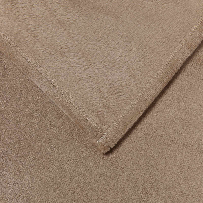 Pătura de aruncat Culoare Cămilă 130 x 150 cm Molton - WALTI WALTI
