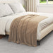 Pătura de aruncat Culoare Cămilă 130 x 150 cm Molton - WALTI WALTI
