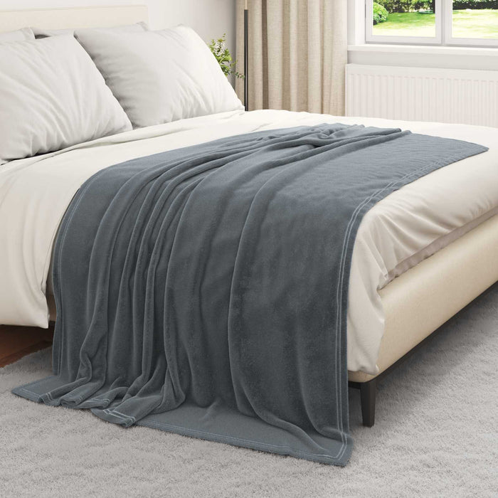 Pătura de aruncat Gri închis 150 x 200 cm Molton - WALTI WALTI