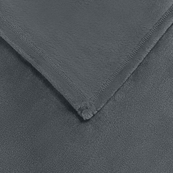 Pătura de aruncat Gri închis 220 x 240 cm Molton - WALTI WALTI