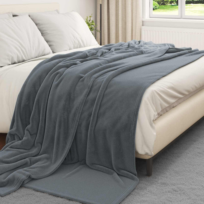 Pătura de aruncat Gri închis 240 x 270 cm Molton - WALTI WALTI