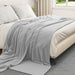 Pătura de aruncat Gri 240 x 270 cm Molton - WALTI WALTI