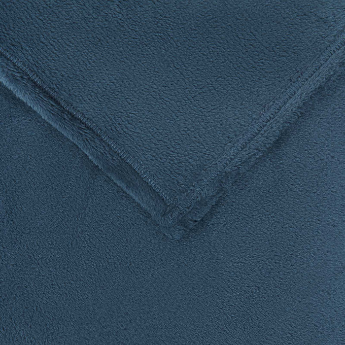 Pătura de aruncat Albastru marin 240 x 270 cm Molton - WALTI WALTI