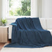 Pătura de aruncat Albastru marin 240 x 270 cm Molton - WALTI WALTI