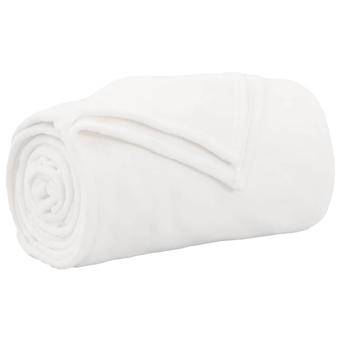 Pătura de aruncat Alb 150 x 200 cm Molton - WALTI WALTI