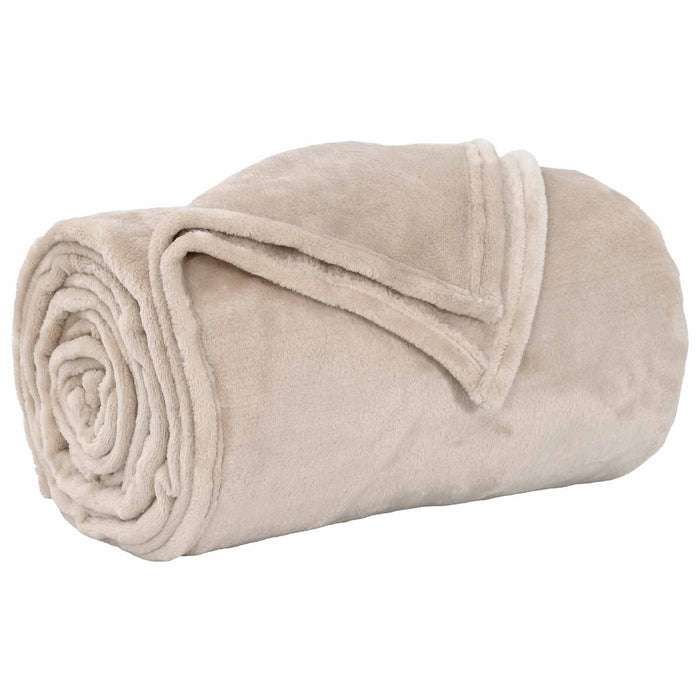 Pături de aruncat 6 pcs Bej 130 x 150 cm Molton - WALTI WALTI