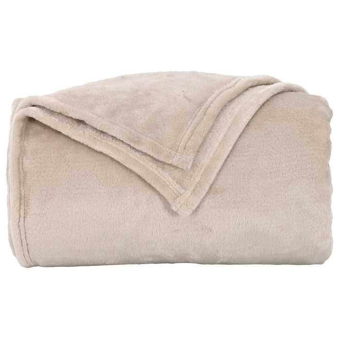 Pături de aruncat 6 pcs Bej 130 x 150 cm Molton - WALTI WALTI