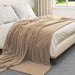 Pături de aruncat 6 pcs Culoare Cămilă 220 x 240 cm Molton - WALTI WALTI