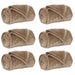 Pături de aruncat 6 pcs Culoare Cămilă 240 x 270 cm Molton - WALTI WALTI