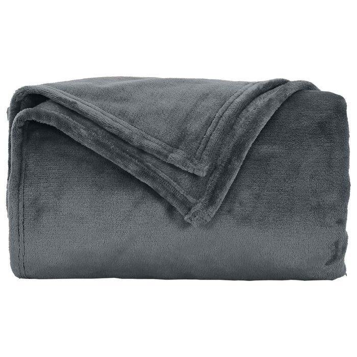 Pături de aruncat 6 pcs Gri închis 130 x 150 cm Molton - WALTI WALTI
