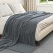 Pături de aruncat 6 pcs Gri închis 240 x 270 cm Molton - WALTI WALTI