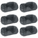 Pături de aruncat 6 pcs Gri închis 240 x 270 cm Molton - WALTI WALTI