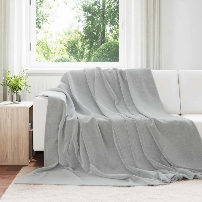 Pături de aruncat 6 pcs Gri 220 x 240 cm Molton - WALTI WALTI
