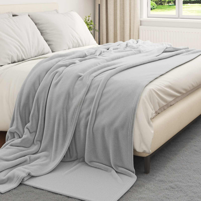 Pături de aruncat 6 pcs Gri 240 x 270 cm Molton - WALTI WALTI