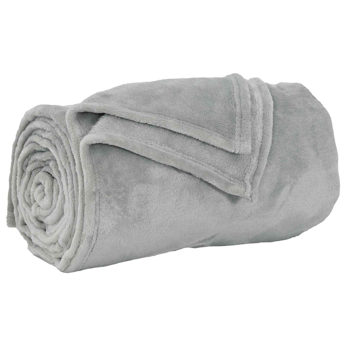 Pături de aruncat 6 pcs Gri 240 x 270 cm Molton - WALTI WALTI