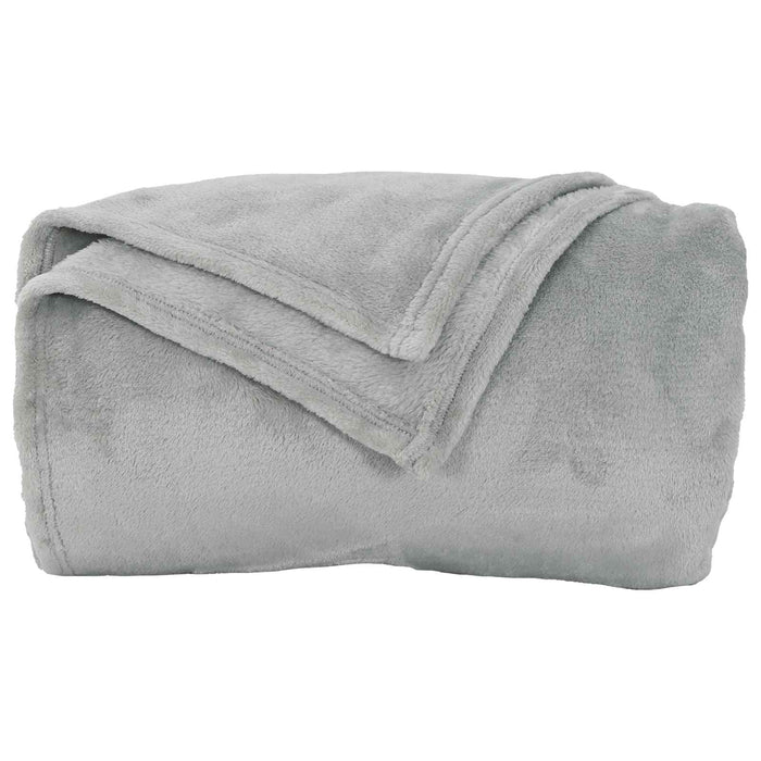 Pături de aruncat 6 pcs Gri 240 x 270 cm Molton - WALTI WALTI