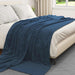 Pături de aruncat 6 pcs Albastru marin 240 x 270 cm Molton - WALTI WALTI