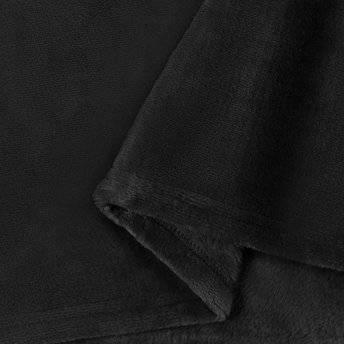 Pături de aruncat 6 pcs Negru 130 x 150 cm Molton - WALTI WALTI