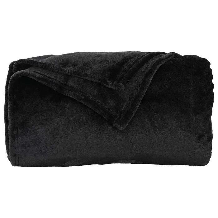 Pături de aruncat 6 pcs Negru 130 x 150 cm Molton - WALTI WALTI