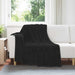 Pături de aruncat 6 pcs Negru 150 x 200 cm Molton - WALTI WALTI
