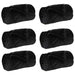 Pături de aruncat 6 pcs Negru 220 x 240 cm Molton - WALTI WALTI