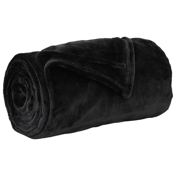 Pături de aruncat 6 pcs Negru 220 x 240 cm Molton - WALTI WALTI