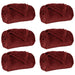 Pături de aruncat 6 pcs Roșu Bordeaux 150 x 200 cm Molton - WALTI WALTI