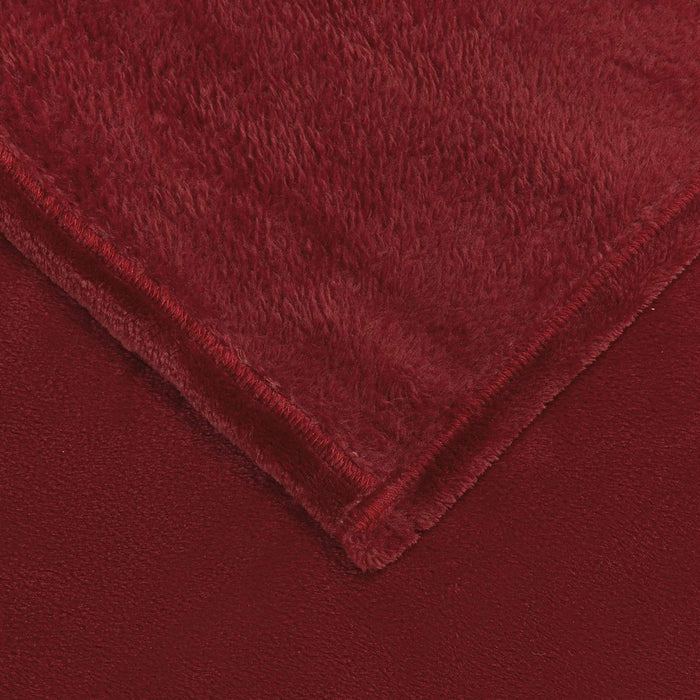 Pături de aruncat 6 pcs Roșu Bordeaux 240 x 270 cm Molton - WALTI WALTI