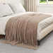 Pătura de aruncat Culoare Cămilă 200 x 150 cm Molton - WALTI WALTI