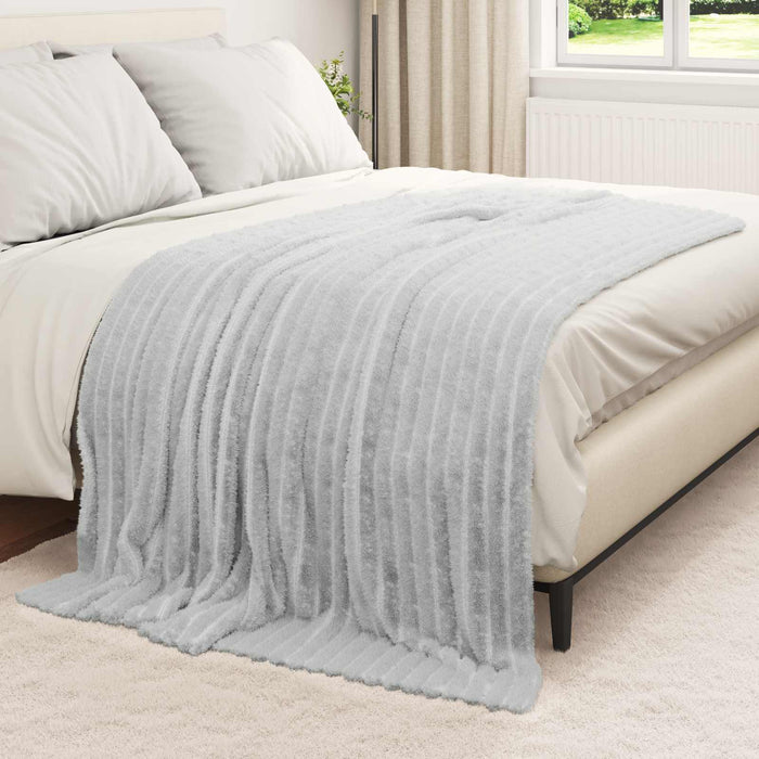 Pătura de aruncat Gri 200 x 150 cm Molton - WALTI WALTI