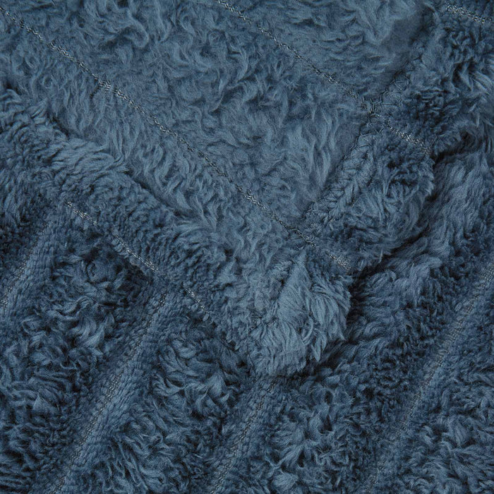 Pătura de aruncat Albastru marin 150 x 130 cm Molton - WALTI WALTI