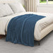 Pătura de aruncat Albastru marin 150 x 130 cm Molton - WALTI WALTI